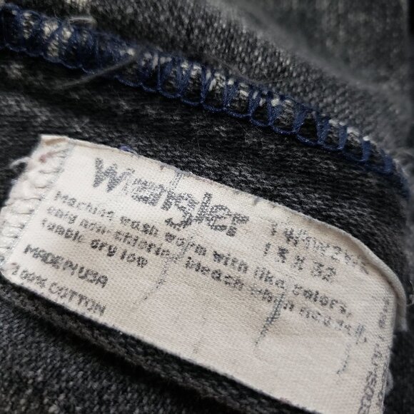 Vintage Wrangler Cut Off Jean Shorts Acid Wash 13 - Picture 7 of 8
